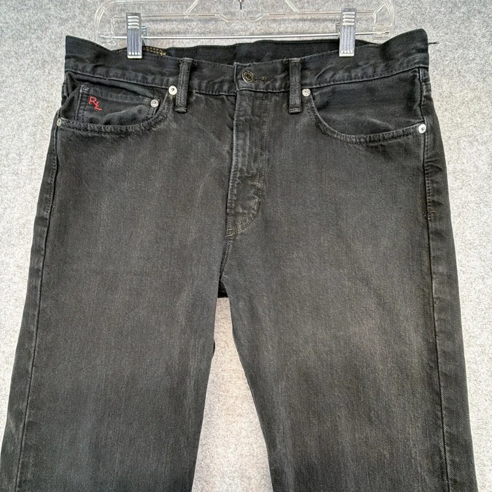 Polo Ralph Lauren Black Classic 867 Straight Leg Cotton Jeans 32x30 (Fits 33x30)